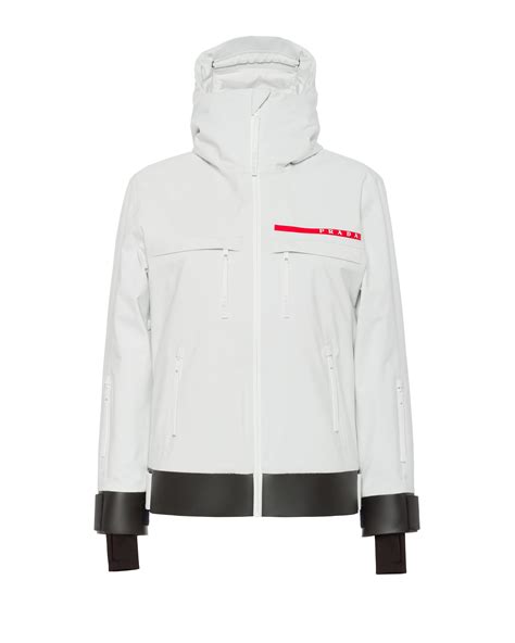 prada gore tex ski jacket|Chalk White GORE.